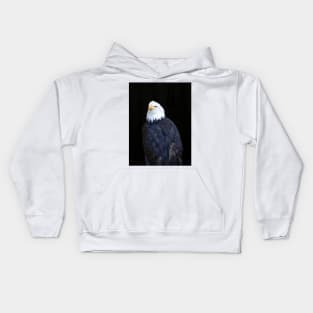 Bald eagle portrait Kids Hoodie